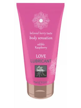 Love Lubricant Water-Based Gel Edible Raspberry 100ml
