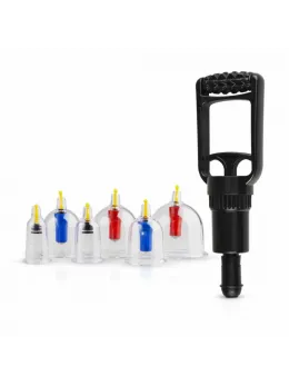 EasyToys Vacuum Cupping Set - 6-Piece Kit with Hand Pump, Multi-Size