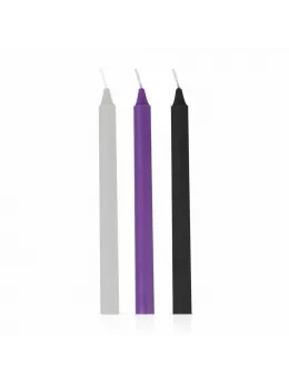EasyToys Sensual Body Art Hot Wax Candle Set, 3 Colors, Low-Temperature