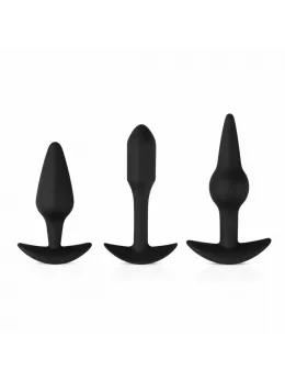 EasyToys Anal Plug Set Silicone - Progressive Size Kit, Black