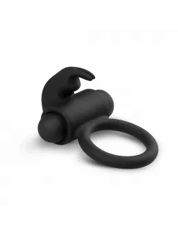 Sway Bunny Vibrating Intimacy Ring with Removable Bullet - Black