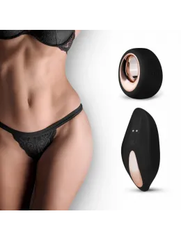 PantyRebel Vibrating Thong with Remote Control & 12 Modes - Black, S/M