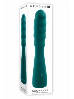 GENDER X Scorpion Flexible Silicone Intimate Vibrator 12 Modes Black
