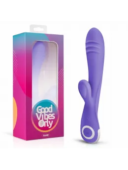 Fane Rabbit Intimate Device Rechargeable Silicone Pink 10 Modes LED
