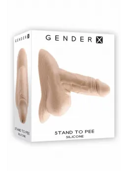GENDER X Stand to Pee Silicone Device Light Flesh 12.7 cm Waterproof