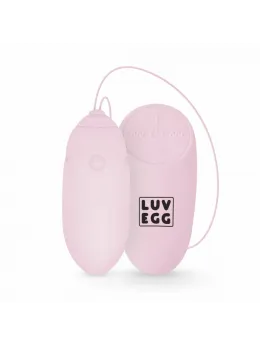 LUV EGG Pink Wireless Silicone Vibration System, 12 Modes, Waterproof