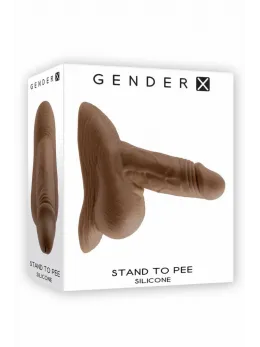 Gender X Stand To Pee Silicone Dark Flesh 12.7 cm Anatomical Model