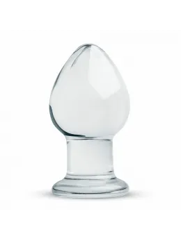 Glas Intimate Plug Model No. 26 Clear Glass Medium Size