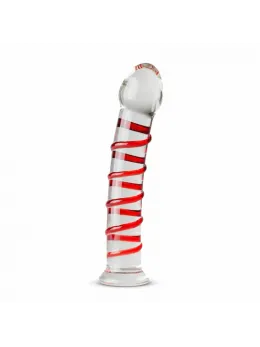 Gildo Model 15 Transparent Glass Intimate Device with Ribbed Shaft 20 cm
