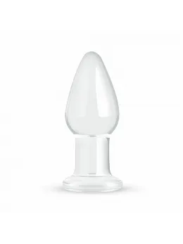 Glas Medium Crystal Clear Glass Intimate Plug - 3.9 cm, Smooth Surface