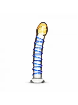EasyToys Glass Intimate Device No. 1 Transparent-Blue Curved Design