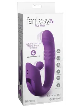 Fantasy For Her Harmoni Pro Purple Multi-Function Intimate Device 17.8cm