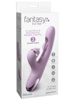 Fantasy For Her G-Touch Pulse Pro Purple Multi-Attachment Vibrator 23.4cm