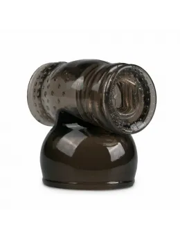 EasyToys Black Silicone Wand Attachment - Anatomical Extension