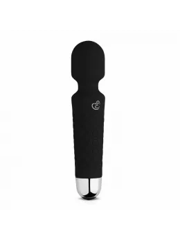 EasyToys Mini Wand Black - Compact Silicone Massager, 18 Modes