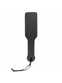 Ouch! Black PU Leather Impact Paddle - Ergonomic, Durable, 32 cm