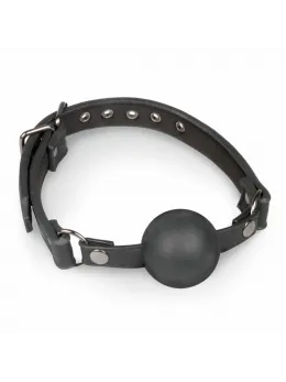 EasyToys Adjustable Faux Leather Head Harness with Large Silicone Ball