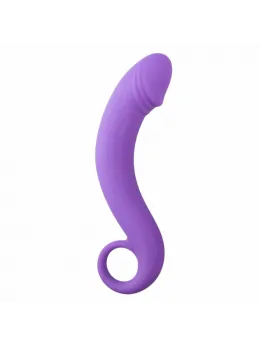 EasyToys Silicone Prostate Massager Purple Curved Anatomical Model