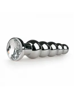 Rimba Aluminium Plug Clear Crystal - Elegant Metal Intimate Accessory