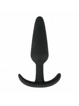 EasyToys Silicone Plug M - Flexible Anatomical Intimate Accessory, Black