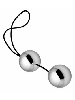 XR Brands Sterling Grey Kegel Training Balls Silicone Waterproof
