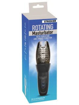 STROKER Rotating Intimate Device with Vibration & Thrust, Transparent, 25.2 cm