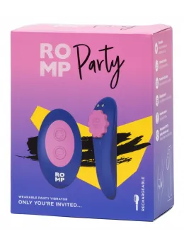 ROMP Party Wireless Silicone Panty Vibrator with Remote, Waterproof, 8.7 cm