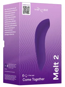 We-Vibe Melt 2 Purple - Compact Air Pulse Intimate Device, 13.8 cm