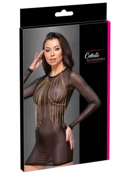 Cottelli Accessoires Chain Top Gold - Adjustable Metallic Chain Design
