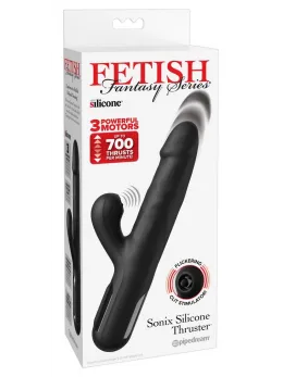 Fetish Fantasy Series Sonix Silicone Thruster Black - Multi-Function System
