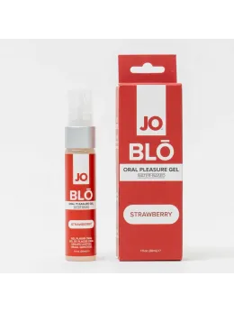 JO BLŌ Oral Pleasure Gel Strawberry 30ml - Cooling Flavored Formula