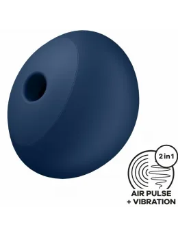 Satisfyer Air Power 4 Blue - Compact Intimate Device, 12 Modes, Silicone