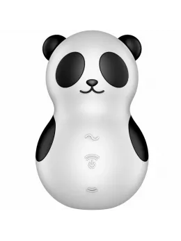 Satisfyer Pocket Panda Air Pulse & Vibration Device Black-White Compact