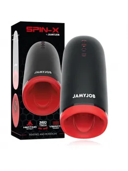Jamyjob SPIN-X Intimate Device with Heating & Rotational System Black/Red
