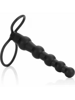 CalExotics Love Rider Beaded Dual Shaft Black Silicone System 14.5cm