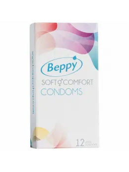 Beppy Soft & Comfort Latex Condoms 12-Pack Large Size No Latex Odor