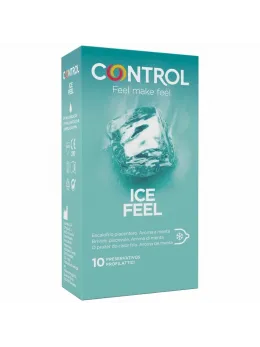 CONTROL Ice Feel Cool Effect Mint-Colored Condoms 10-Pack 53mm Lubricated