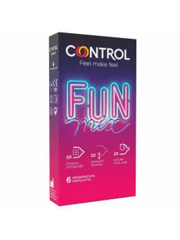 Control Feel Fun Mix 6 pcs - Anatomic Mixed Textures & Ultra-Thin Condoms