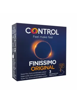 Control Finissimo Ultra-Thin Ergonomic Latex Condoms 3-Pack 54mm