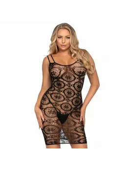 Leg Avenue Daisy Crochet Mini Dress One Size - Elegant Mesh Design