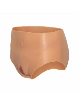 HIDDEN DESIRE ALTER EGO High Waist Silicone Open Brief S-M-L Flesh