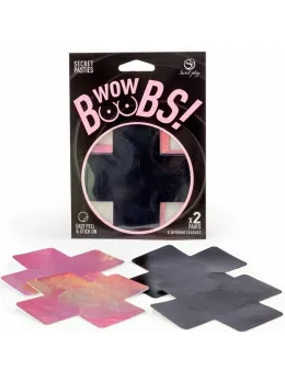 Secret Play WOW BOOBS! X Reusable Holographic Nipple Covers Set 8cm