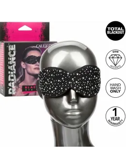 CalExotics Radiance Blackout Eye Mask with Rhinestone Accents, Black