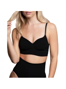 Bye Bra Seamless Medium Control Bra Black M - Shaping Comfortwear