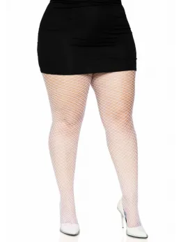 Leg Avenue Plus Elastane Industrial Fishnet Pantyhose Black XL