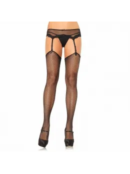 Leg Avenue Fishnet Stockings 100% Polyamide Adjustable One Size Black