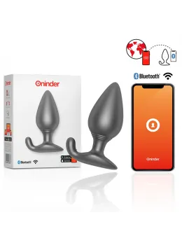 ONINDER Rio Vibrating Plug Black - App-Controlled, Waterproof, Rechargeable