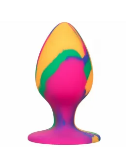 CalExotics Cheeky Large Plug Tie-Dye Silicone, Suction Cup, 9 cm