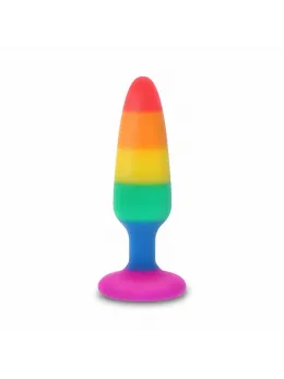 TOYJOY Pride Twink Silicone Plug Rainbow 8.5 cm Medium Size