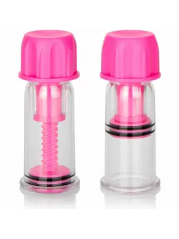 CalExotics Vacuum Twist Pink Adjustable Suction Cups 2-Pack 4cm